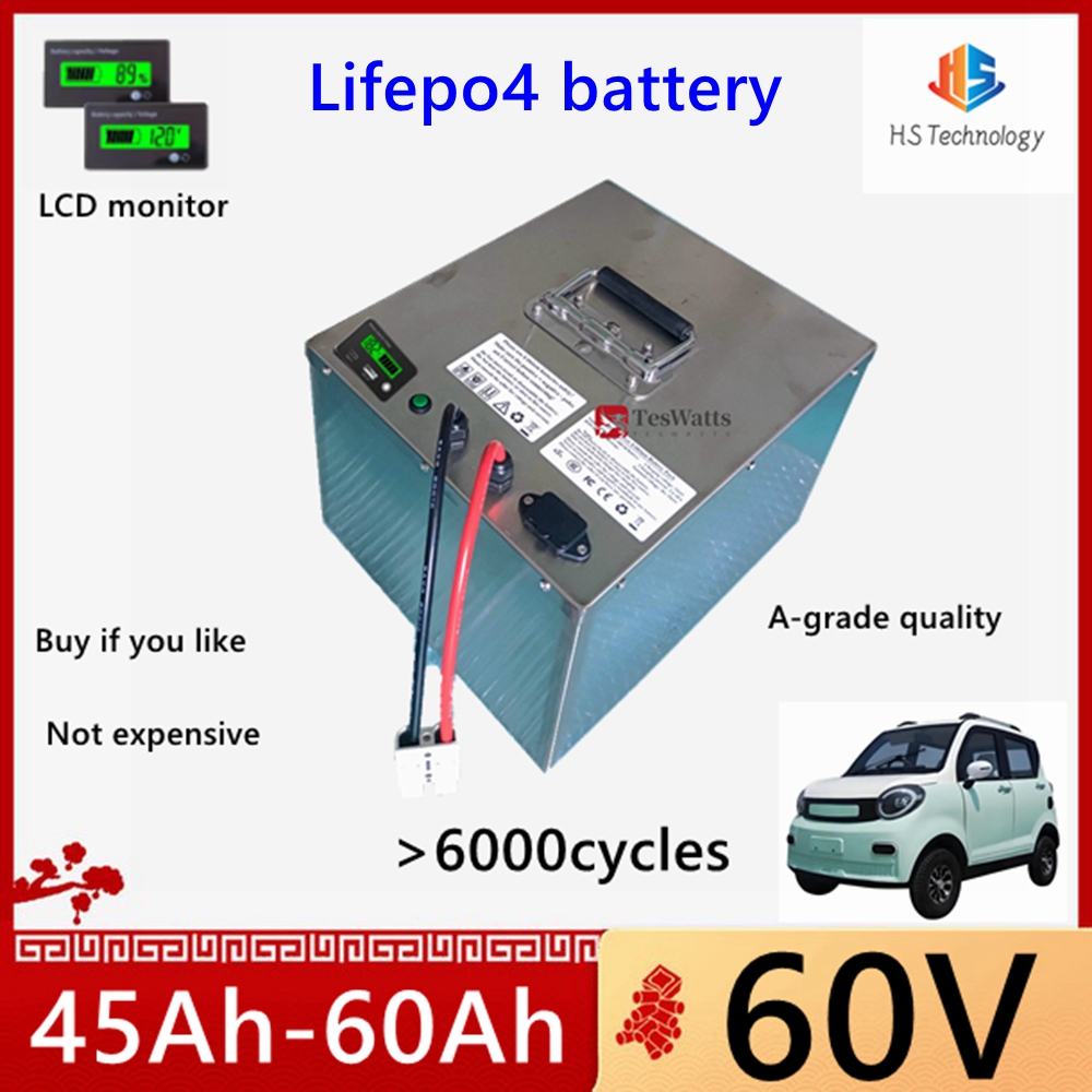 HS Lifepo4 60V 45Ah 50Ah 60Ah  - đánh giá và giá 60V 50Ah Electric Scooter Battery